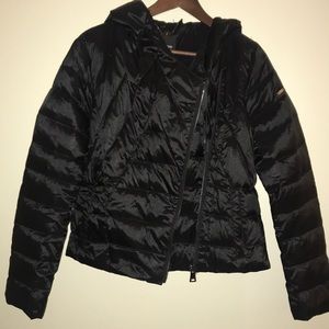 Bebe Black Hooded Puffer Coat